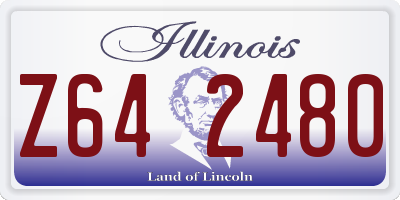 IL license plate Z642480