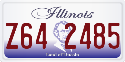IL license plate Z642485