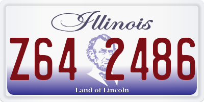 IL license plate Z642486