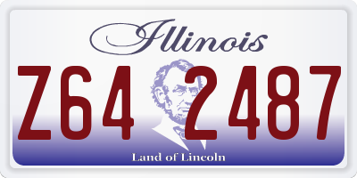 IL license plate Z642487