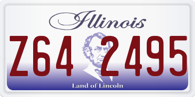 IL license plate Z642495