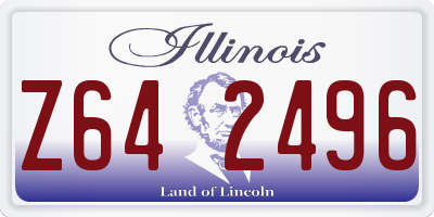 IL license plate Z642496