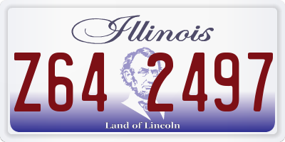IL license plate Z642497