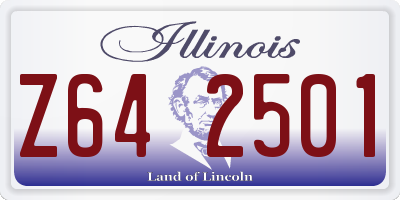 IL license plate Z642501