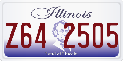 IL license plate Z642505