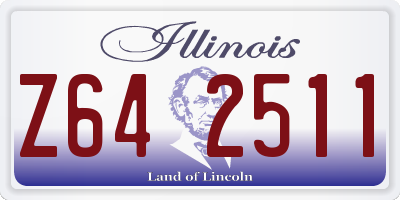 IL license plate Z642511