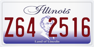 IL license plate Z642516