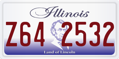 IL license plate Z642532
