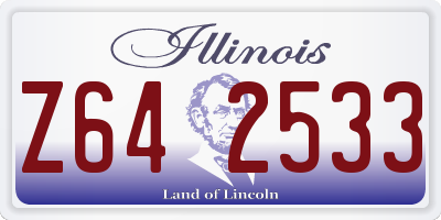 IL license plate Z642533
