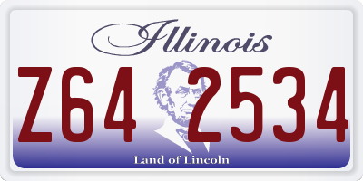 IL license plate Z642534