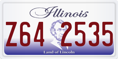 IL license plate Z642535