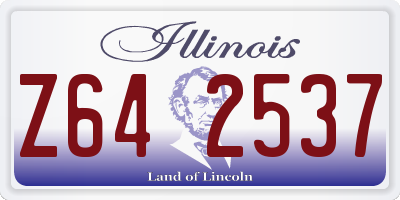 IL license plate Z642537