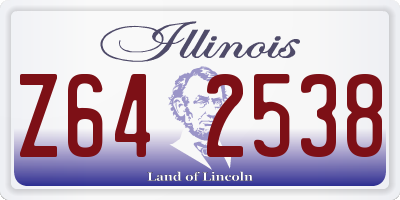 IL license plate Z642538