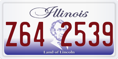 IL license plate Z642539