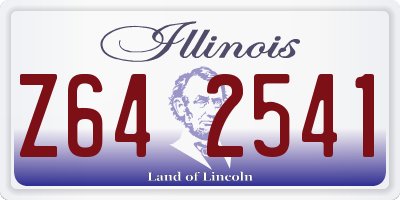 IL license plate Z642541