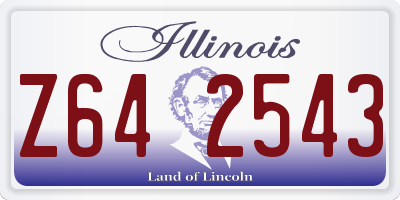 IL license plate Z642543