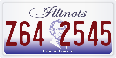 IL license plate Z642545