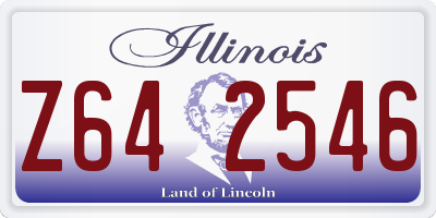 IL license plate Z642546