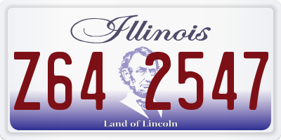 IL license plate Z642547
