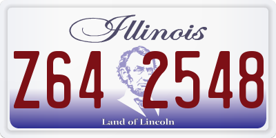 IL license plate Z642548