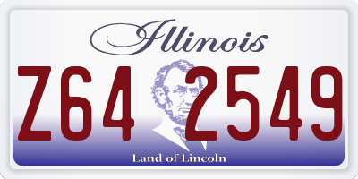 IL license plate Z642549