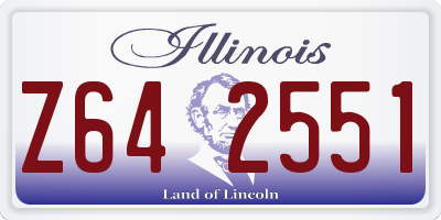 IL license plate Z642551