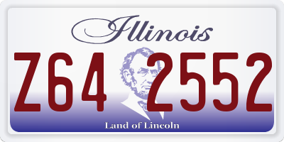 IL license plate Z642552