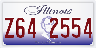IL license plate Z642554