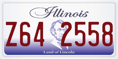IL license plate Z642558