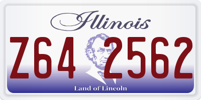 IL license plate Z642562