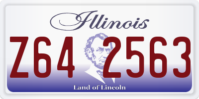 IL license plate Z642563
