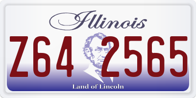 IL license plate Z642565