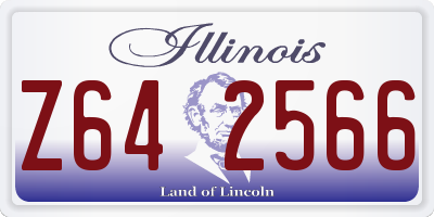 IL license plate Z642566