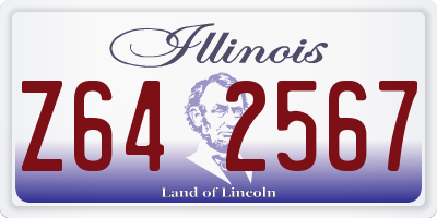 IL license plate Z642567