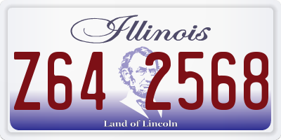 IL license plate Z642568