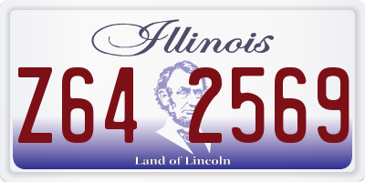 IL license plate Z642569