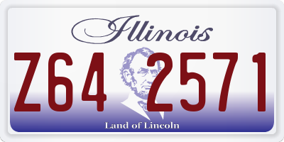 IL license plate Z642571