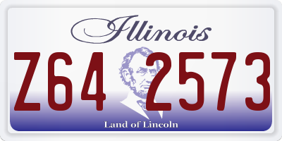 IL license plate Z642573