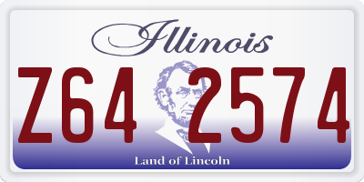IL license plate Z642574