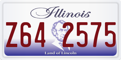 IL license plate Z642575