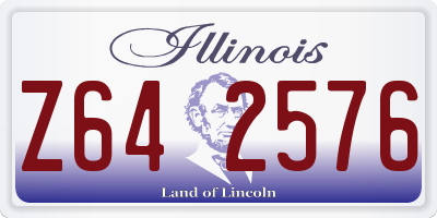 IL license plate Z642576