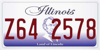 IL license plate Z642578