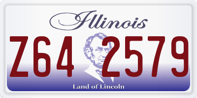 IL license plate Z642579