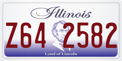 IL license plate Z642582