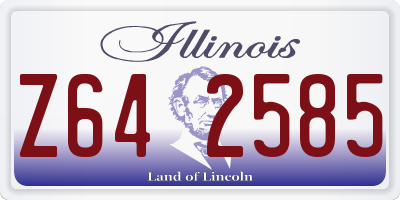 IL license plate Z642585