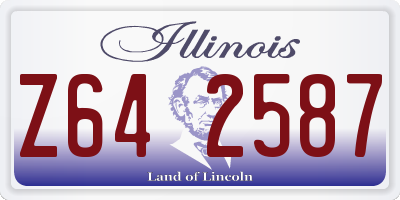 IL license plate Z642587