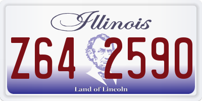 IL license plate Z642590