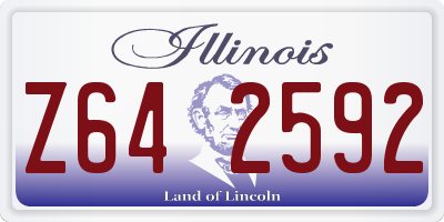 IL license plate Z642592