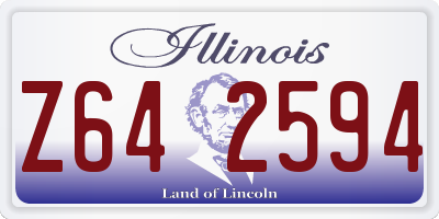 IL license plate Z642594