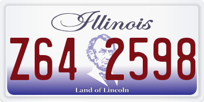 IL license plate Z642598